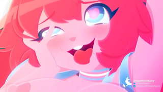 Bunny mergina sušikti (dailininkas: dreamflowerbunny