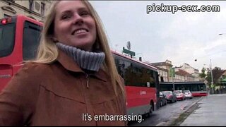 Eurobabe Zuzana banged me të huaj, e për disa të holla