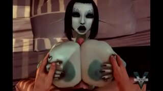 Titty fuck Soria und Sperma in den Mund