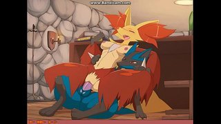 Delphox مارس الجنس من قبل Lucario المتحركة