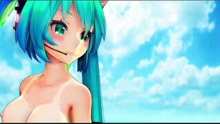 Miku အူၡမ်ားကခုန်သားေ MMD