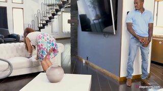 Kubwa Nyeusi Jogoo kutafuta furaha na sexy horny MILF