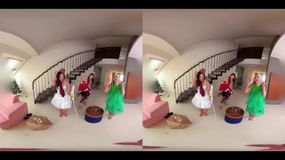 Bepul to&#039;liq Rojdestvo tajribasi uch issiq Babes Fuck!